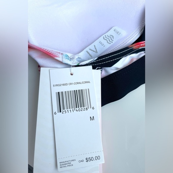 Multicolour Triangle Cut Bikini Top NWT - Picture 2 of 5